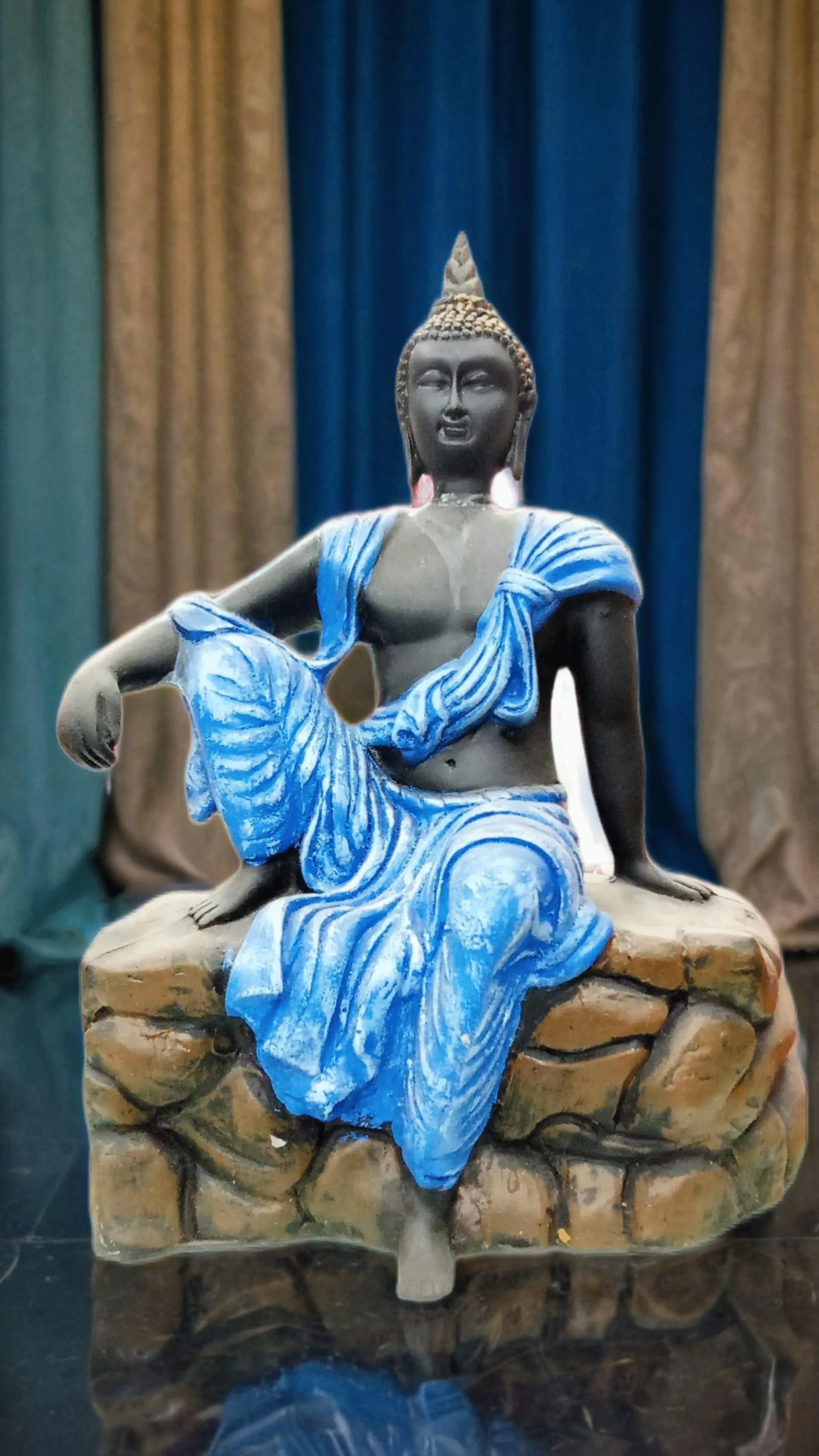 Buddha statue blue BlUE BUDDHA STATUE