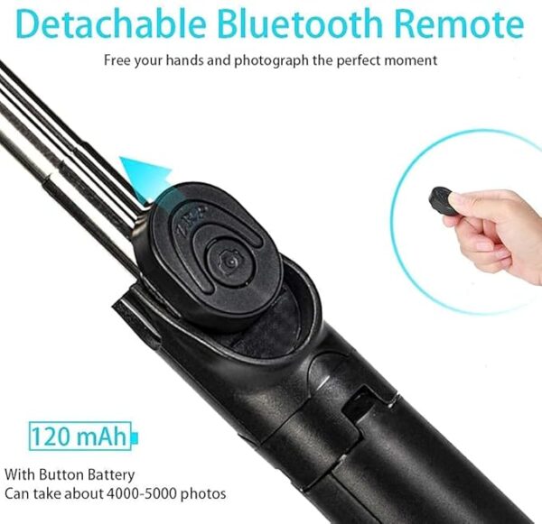 Selfie Sticks with Remote and Selfie Light - Image 4