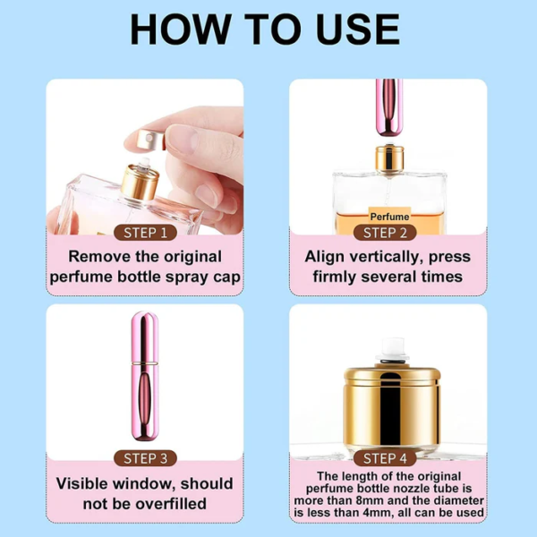 Mini Perfume Refillable Atomizer Container - Image 4