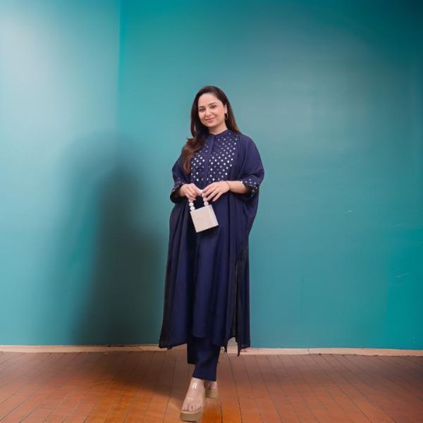 Beautiful Rayon Kaftan with Pant (1)-min Beautiful Rayon Kaftan with Pant - Image 2