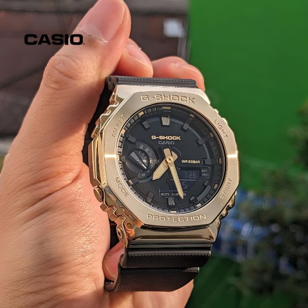 G-Shock GM2100 with Gold Body (2)-min GM2100 Gold Body Watch – Bold & Durable Timepiece - Image 2