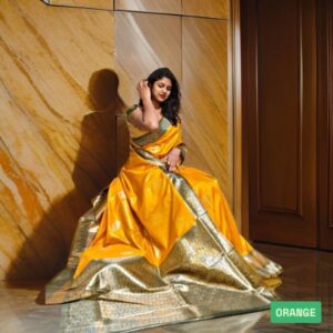 Litchi silk kubera pattu saree (5) min