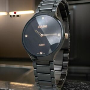 Rado jubile black ceramic men's watch (2) min