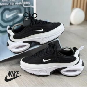 Nike airmax portal racer black white sneakers (2) min