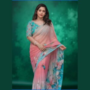 Heavy soft pure georgette saree min
