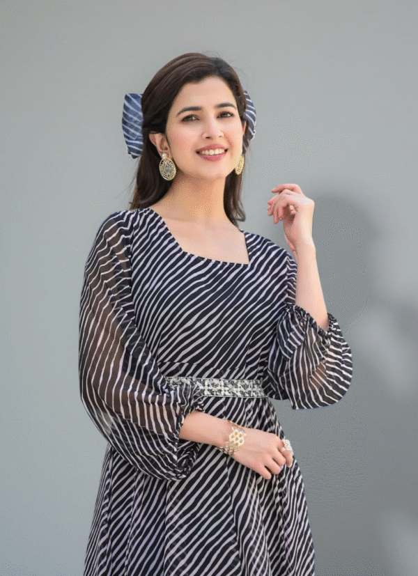 Summer Organza Long Anarkali Kurti