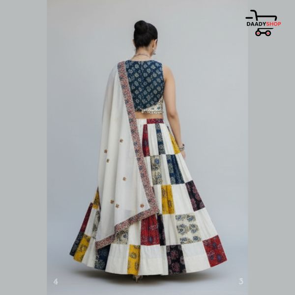Patola Print Lehenga Choli with Dupatta (2)-min Patola print lehenga choli with dupatta (2) min