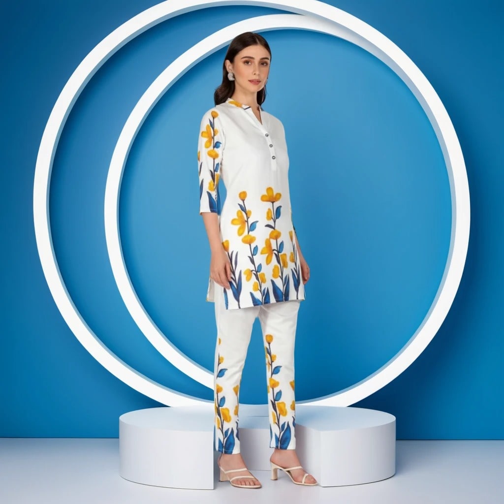 Women's Rayon Printed Kurta | Regular Fit Cotton Blend (XS-XXL) Women's Rayon Printed Kurta | Regular Fit Cotton Blend (XS-XXL)